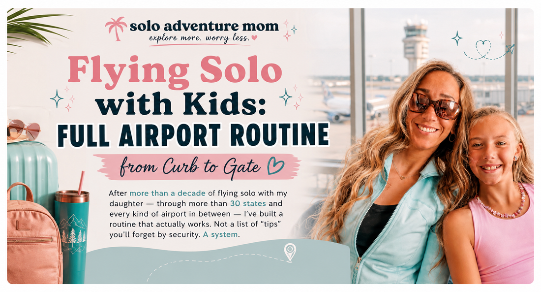 Flying Solo with Kids: Full Airport Routine from Curb to Gate
