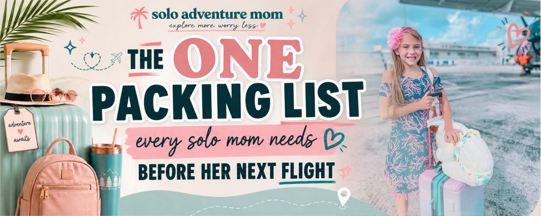 The Ultimate Carry-On Packing List for Solo Moms (Free Printable Checklist)