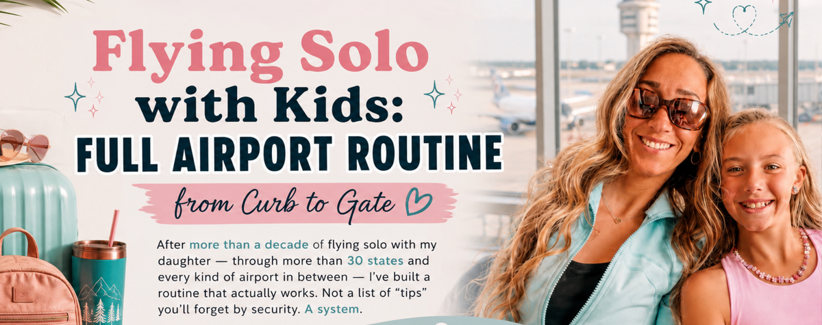 The Solo Mom's Airport Routine: A Step-by-Step System for Flying with Kids (Free Download)