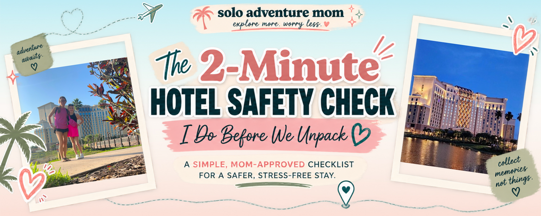 The Solo Mom's Hotel Safety Check: A 2-Minute Routine for Every Hotel + Rental (Free Checklist)