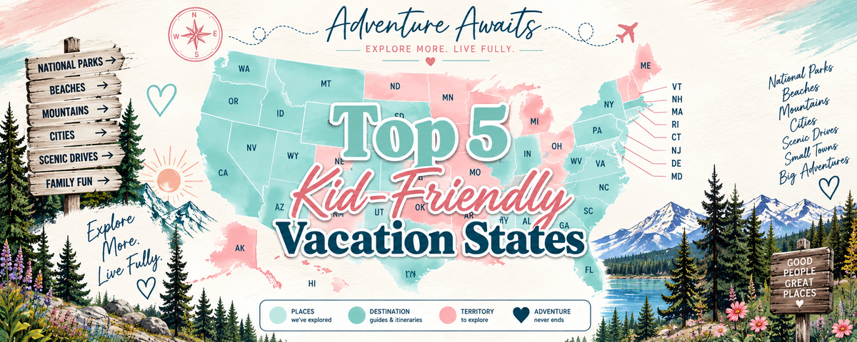 Top 5 Kid-Friendly Vacation States